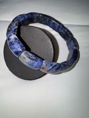 Blue Sodalite Chunky Stretch Bracelet